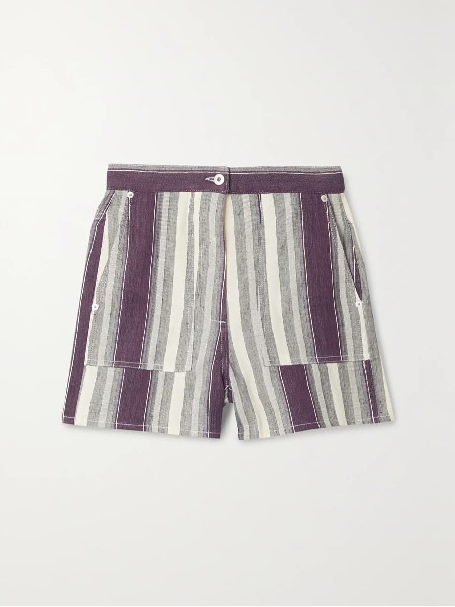 Loewe x Paula’s Ibiza striped shorts