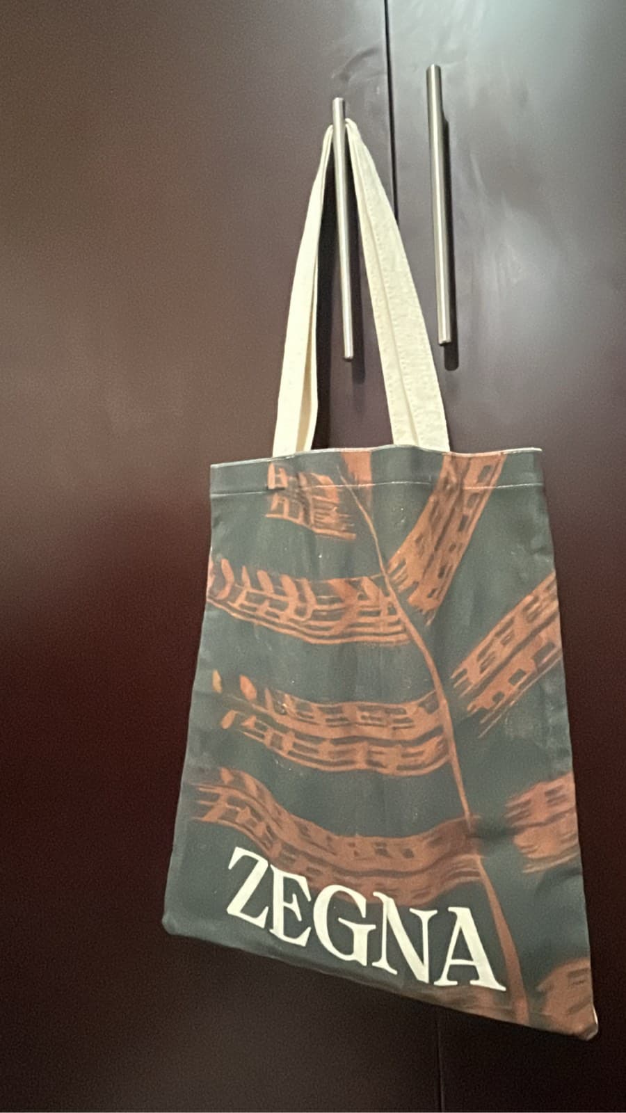 ZEGNA Printed Canvas Tote Bag
