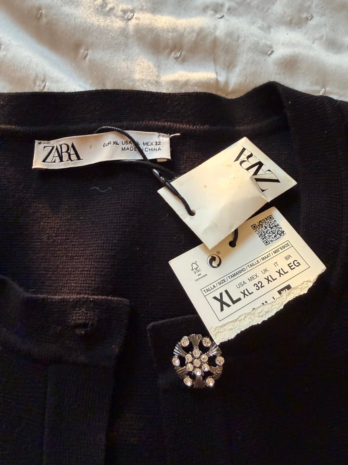 ZARA two-piece black set Womens thumbnail 3