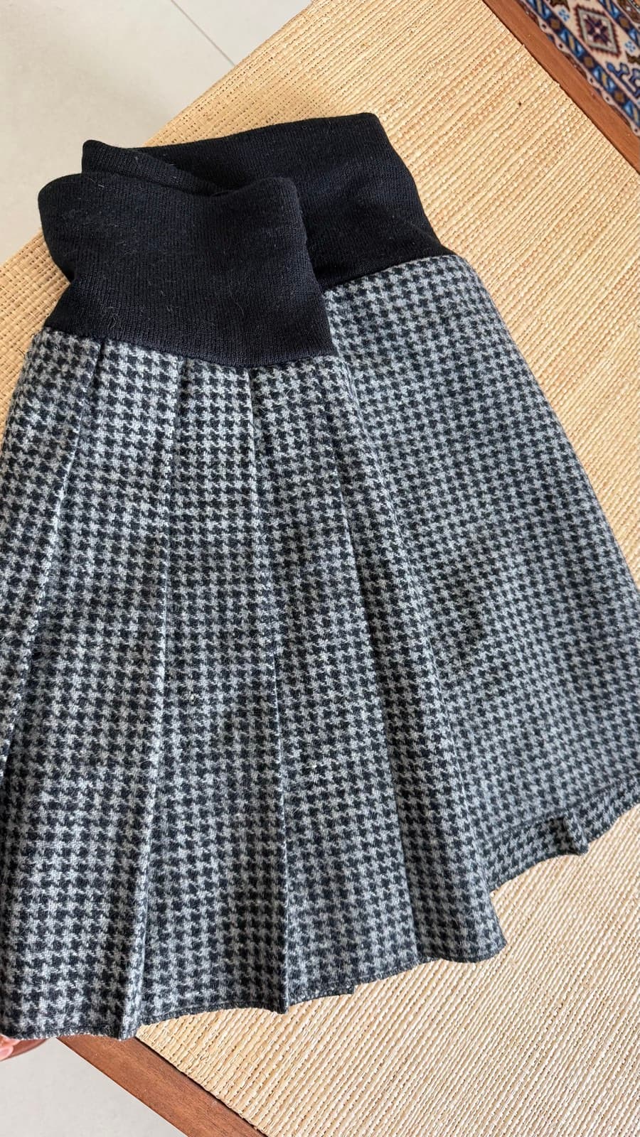 Houndstooth Pleated Skirt thumbnail 3
