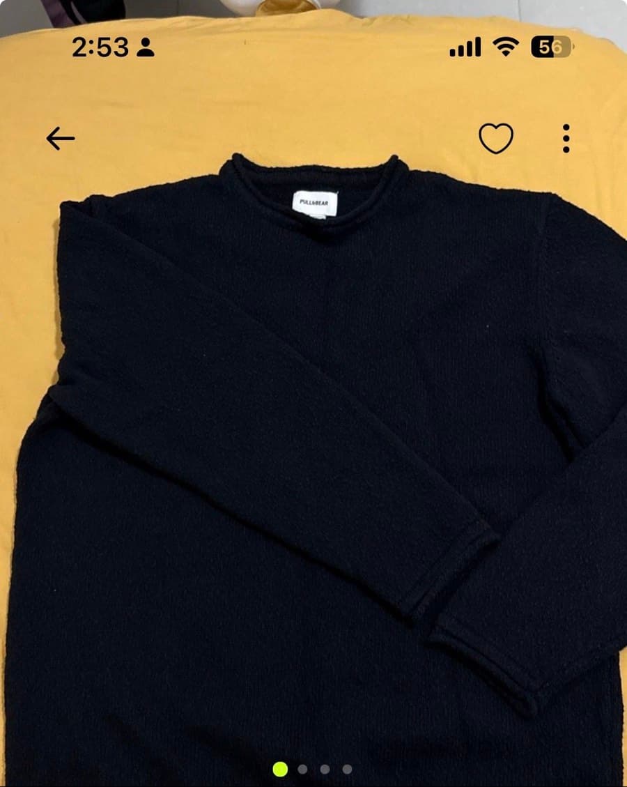 Pull&Bear Black Knit Top thumbnail 3