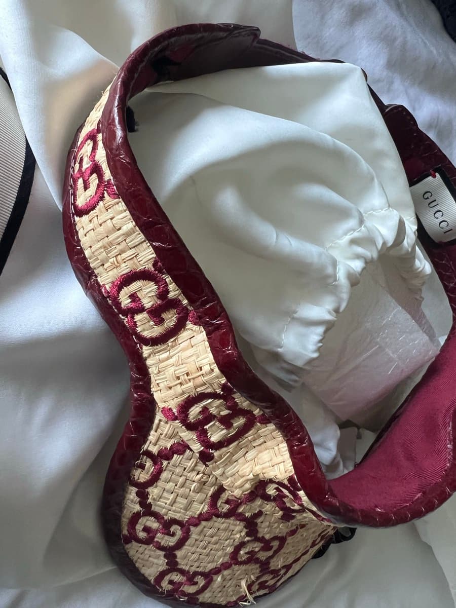Gucci Raffia Visor thumbnail 5