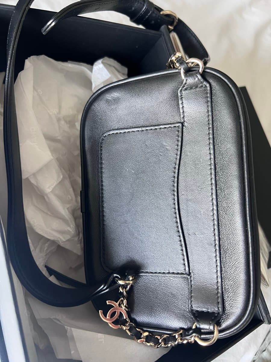 Chanel Deauville Camera Bag chain pouch waist thumbnail 4