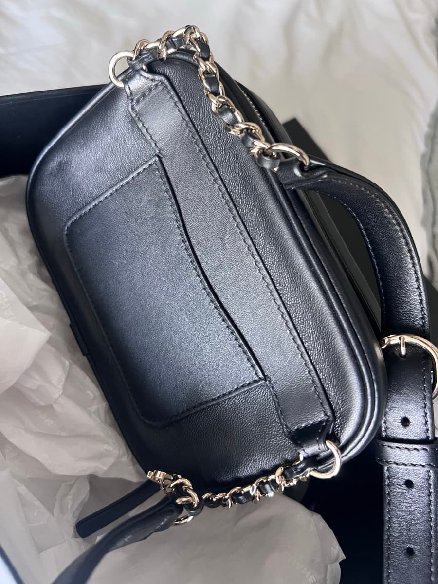 Chanel Deauville Camera Bag chain pouch waist thumbnail 3
