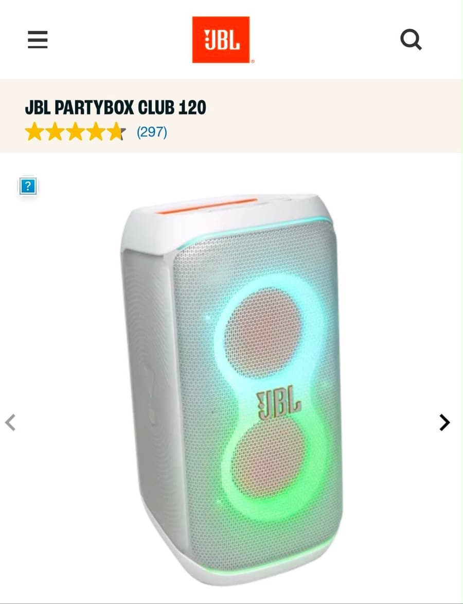 JBL PartyBox Club 120 -BRAND NEW!!! thumbnail 5