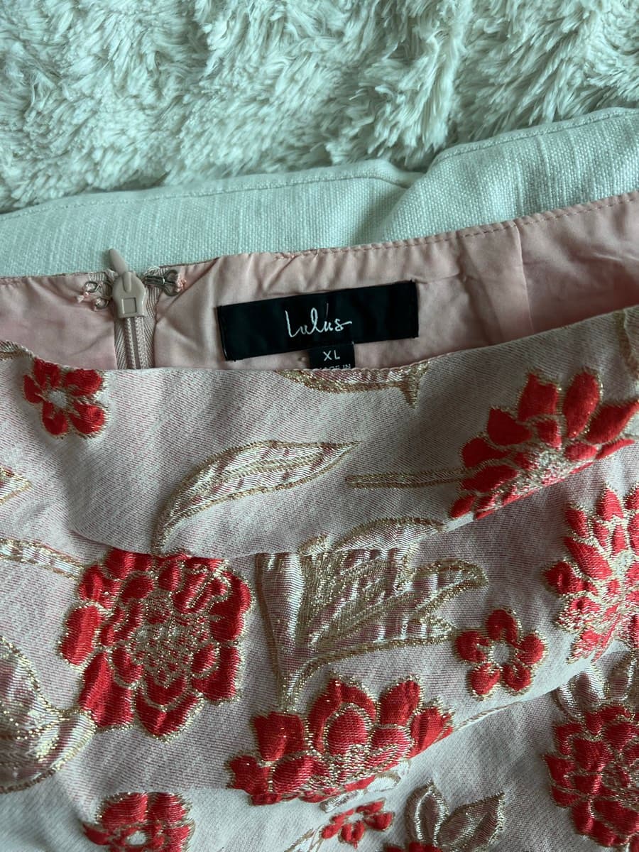 Floral Brocade Mini Skirt thumbnail 2