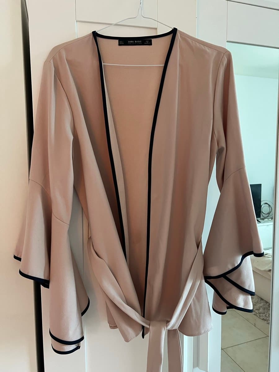 Zara Basic Belted blazer thumbnail 3