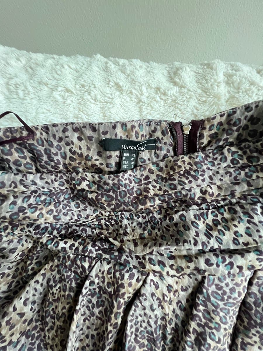 Mango Leopard Print Skirt thumbnail 3