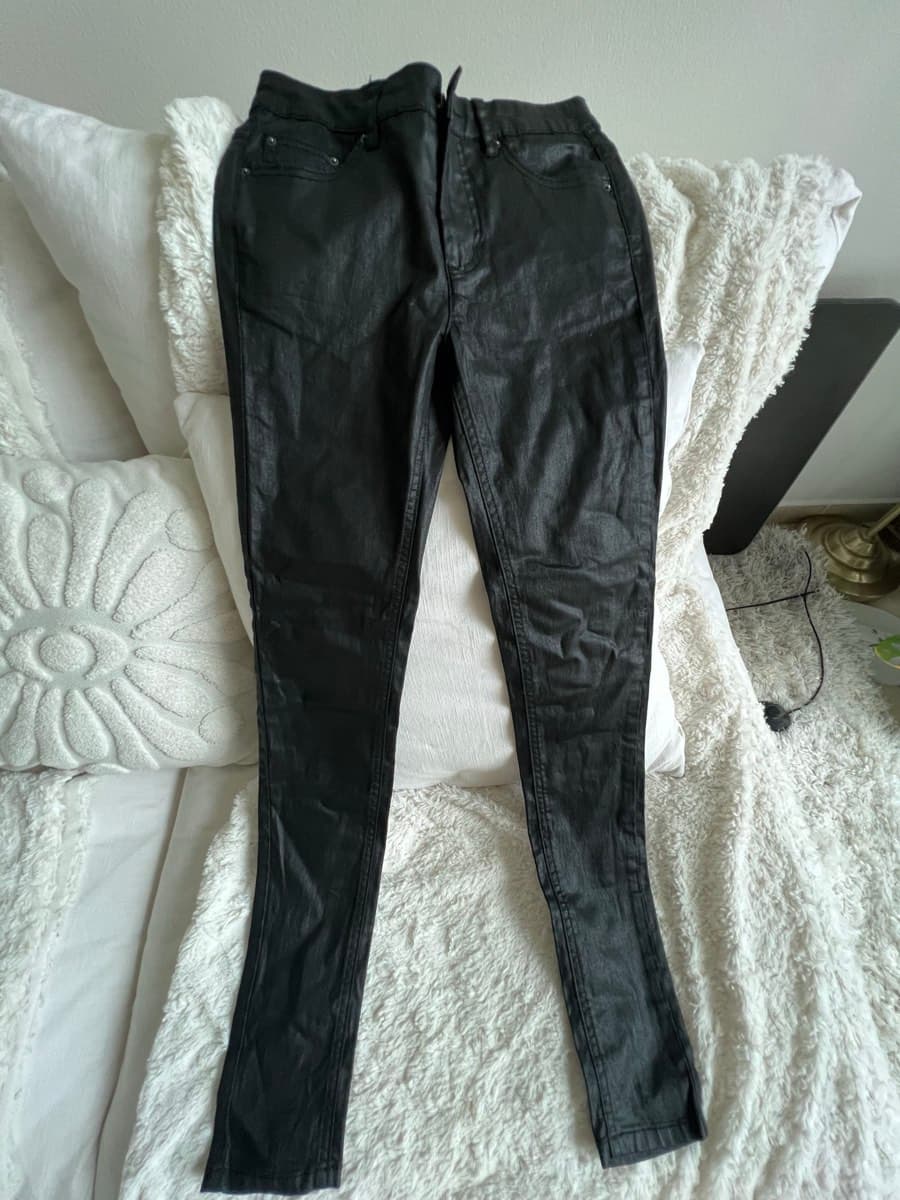 Black Coated Skinny Jeans thumbnail 2