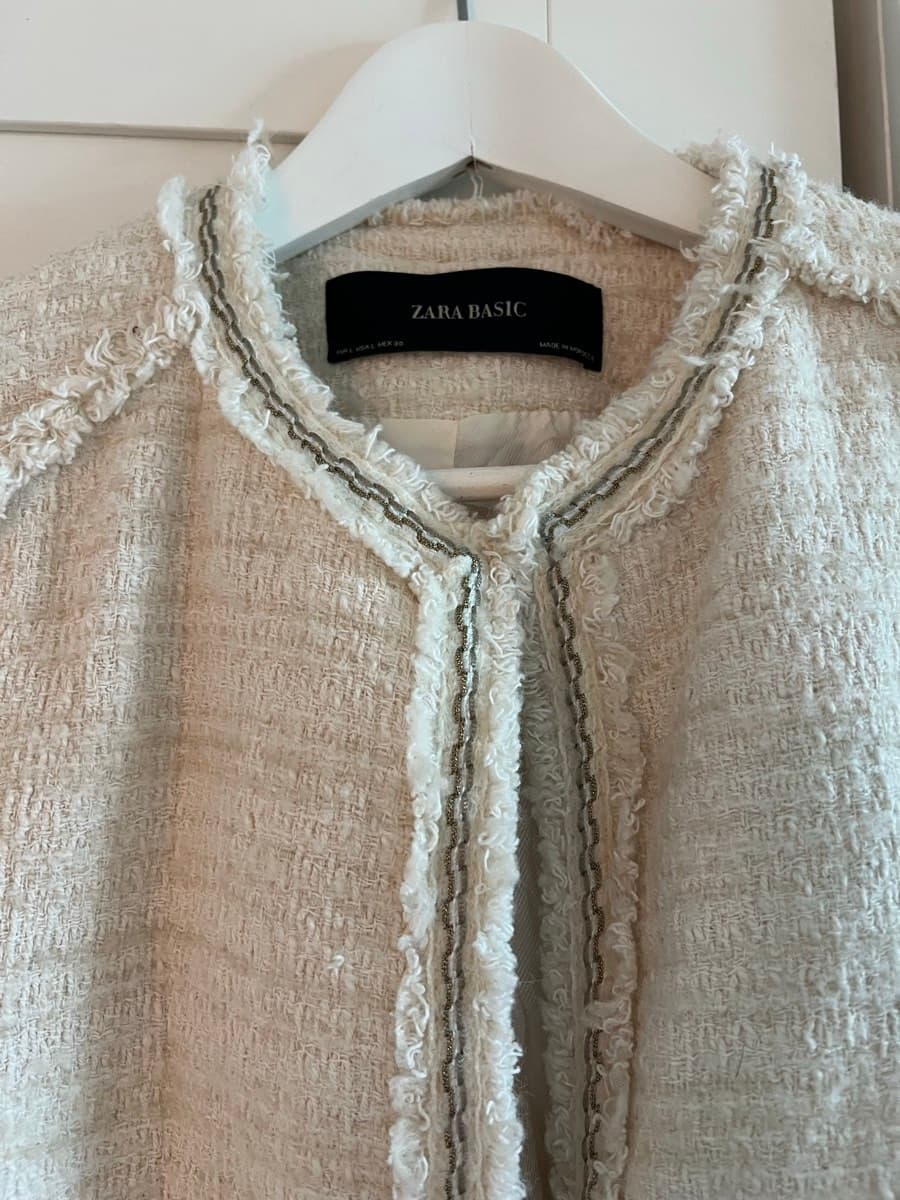 Zara Basic Tweed Jacket thumbnail 2