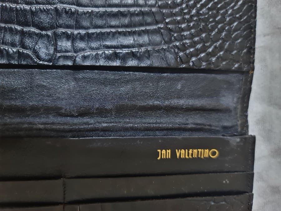Jan Valentino Croc-Embossed Wallet thumbnail 3