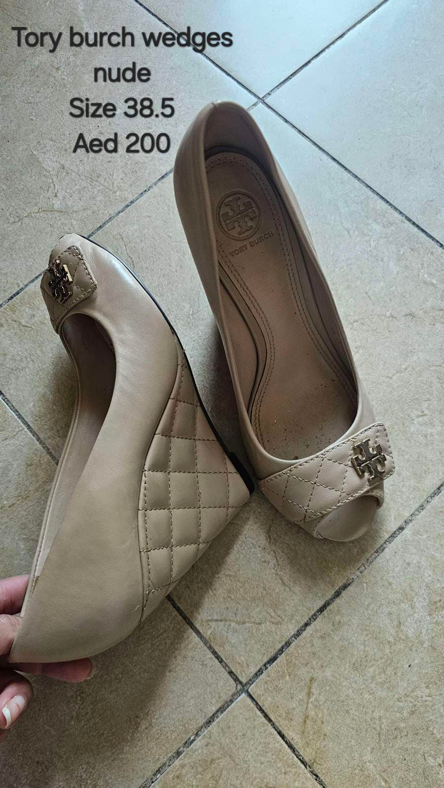 Tory Burch Nude Wedges thumbnail 2