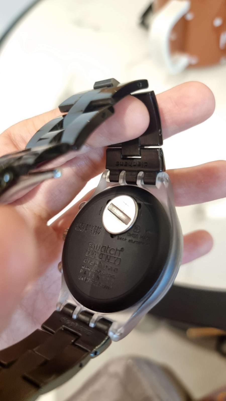 Swatch Black Chronograph Watch thumbnail 3