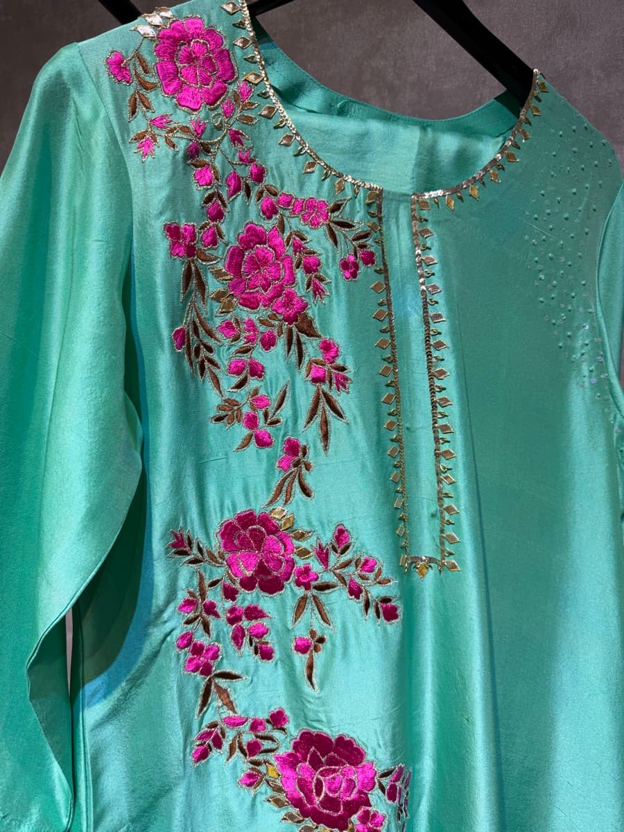 Embroidered Silk Tunic thumbnail 2