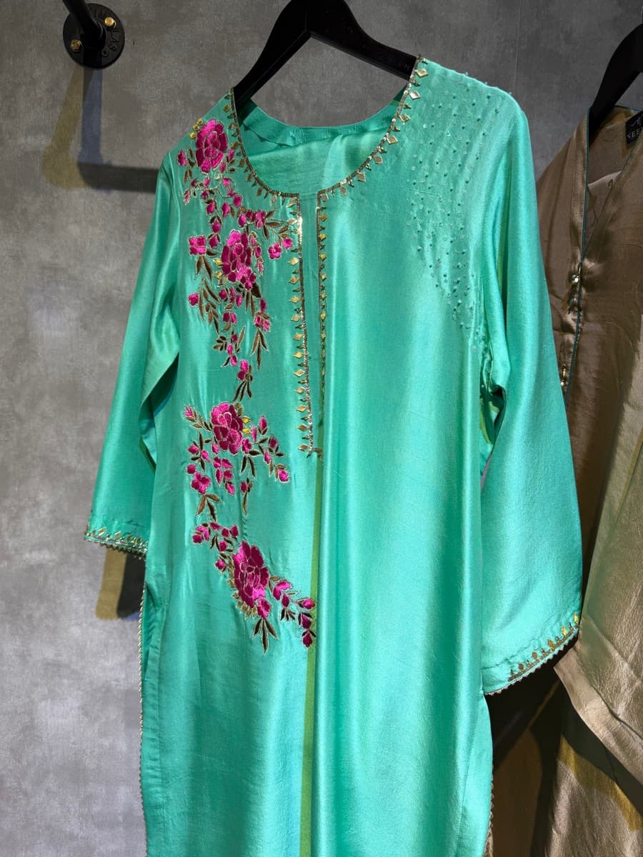Embroidered Silk Tunic - image 1
