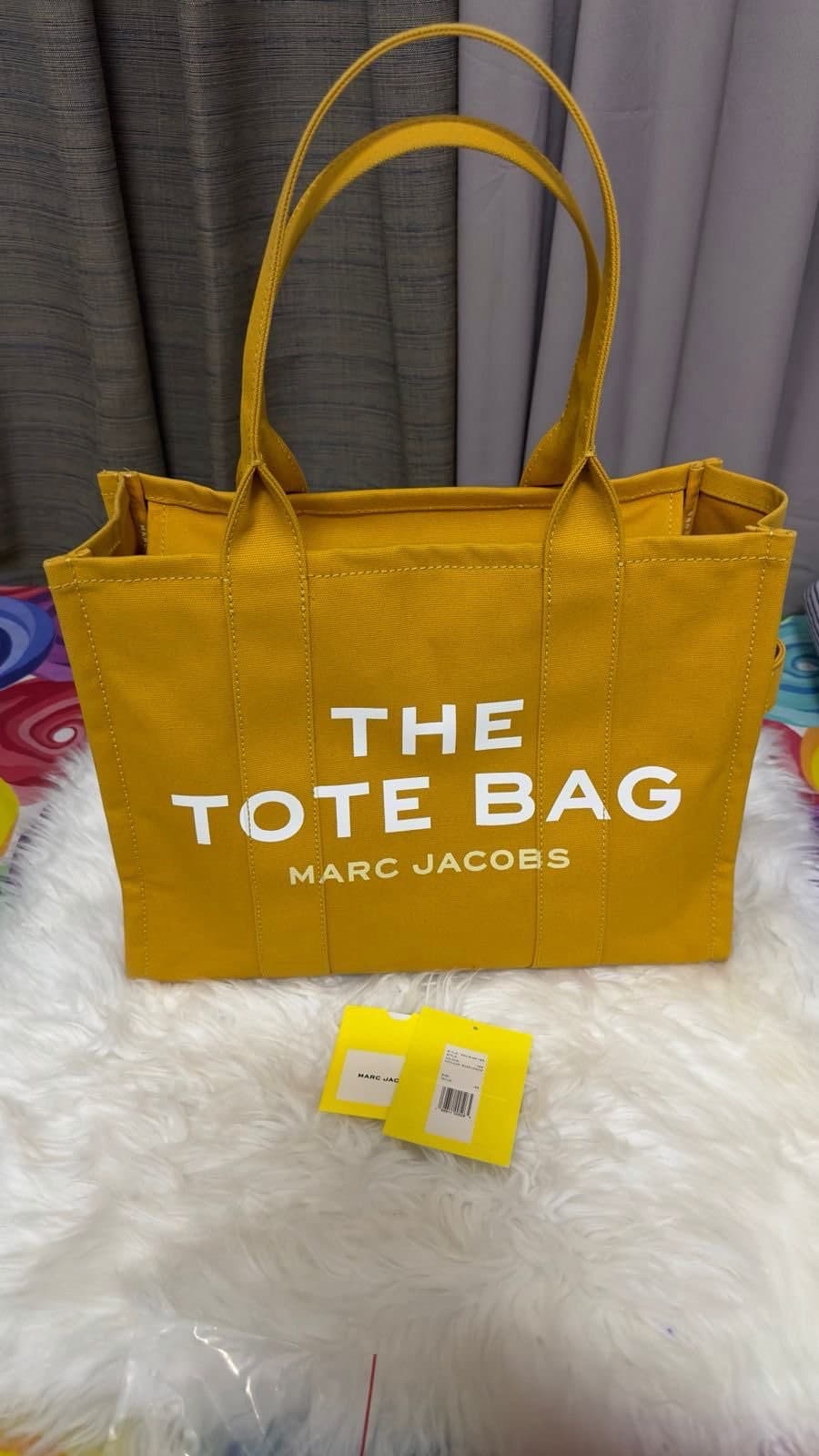 Marc Jacobs Yellow Canvas Tote thumbnail 4
