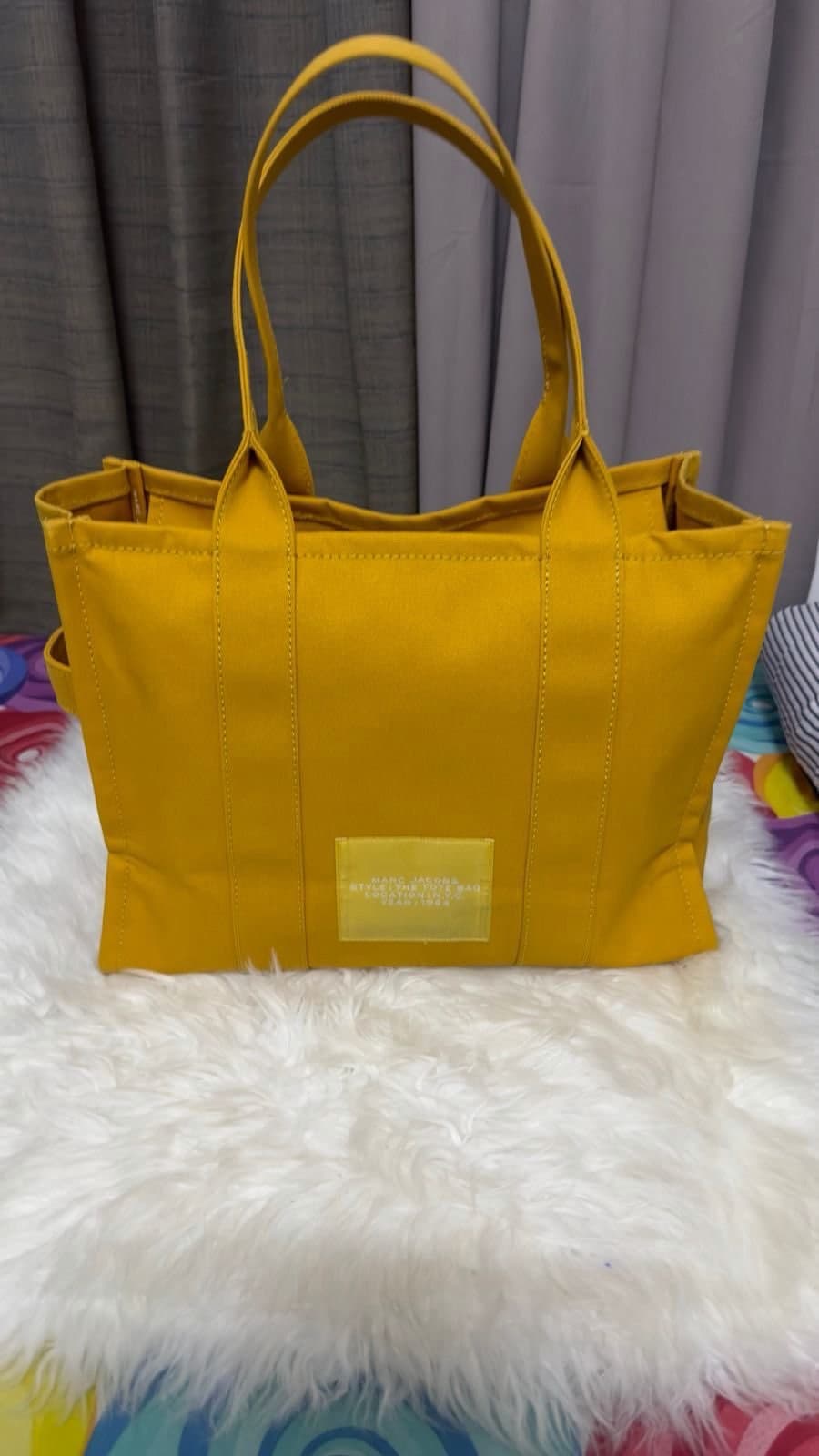 Marc Jacobs Yellow Canvas Tote thumbnail 2