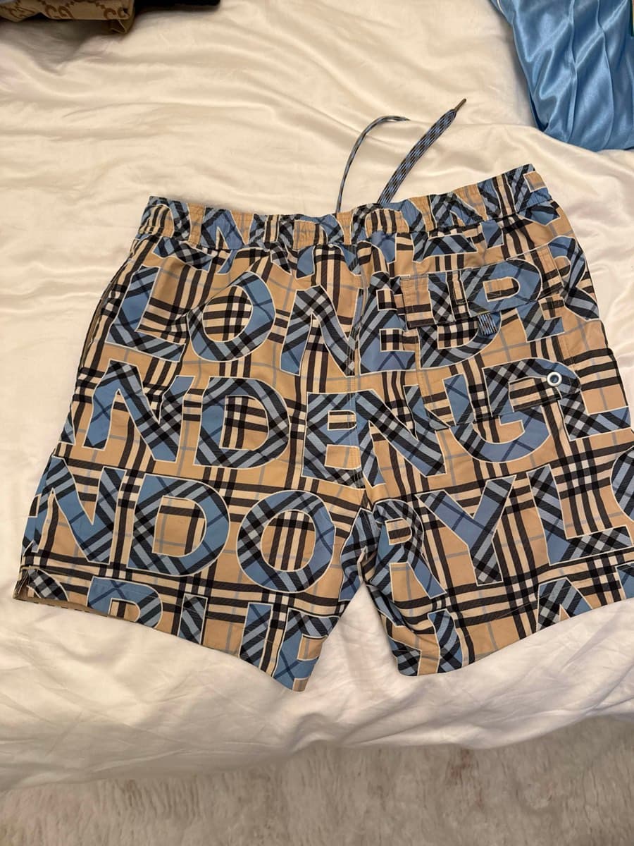 Burberry Check Print Shorts thumbnail 2