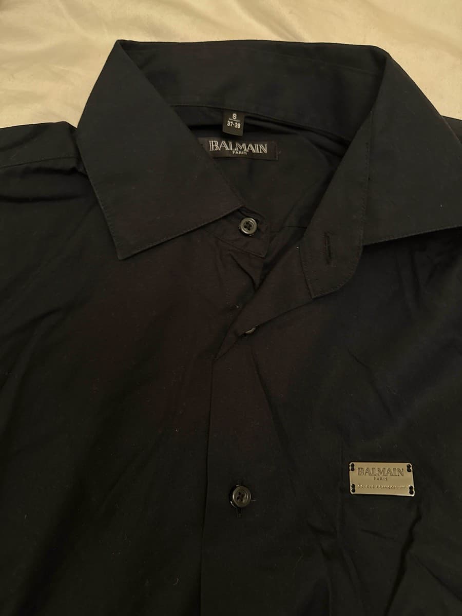 Balmain Embellished Black Shirt thumbnail 3