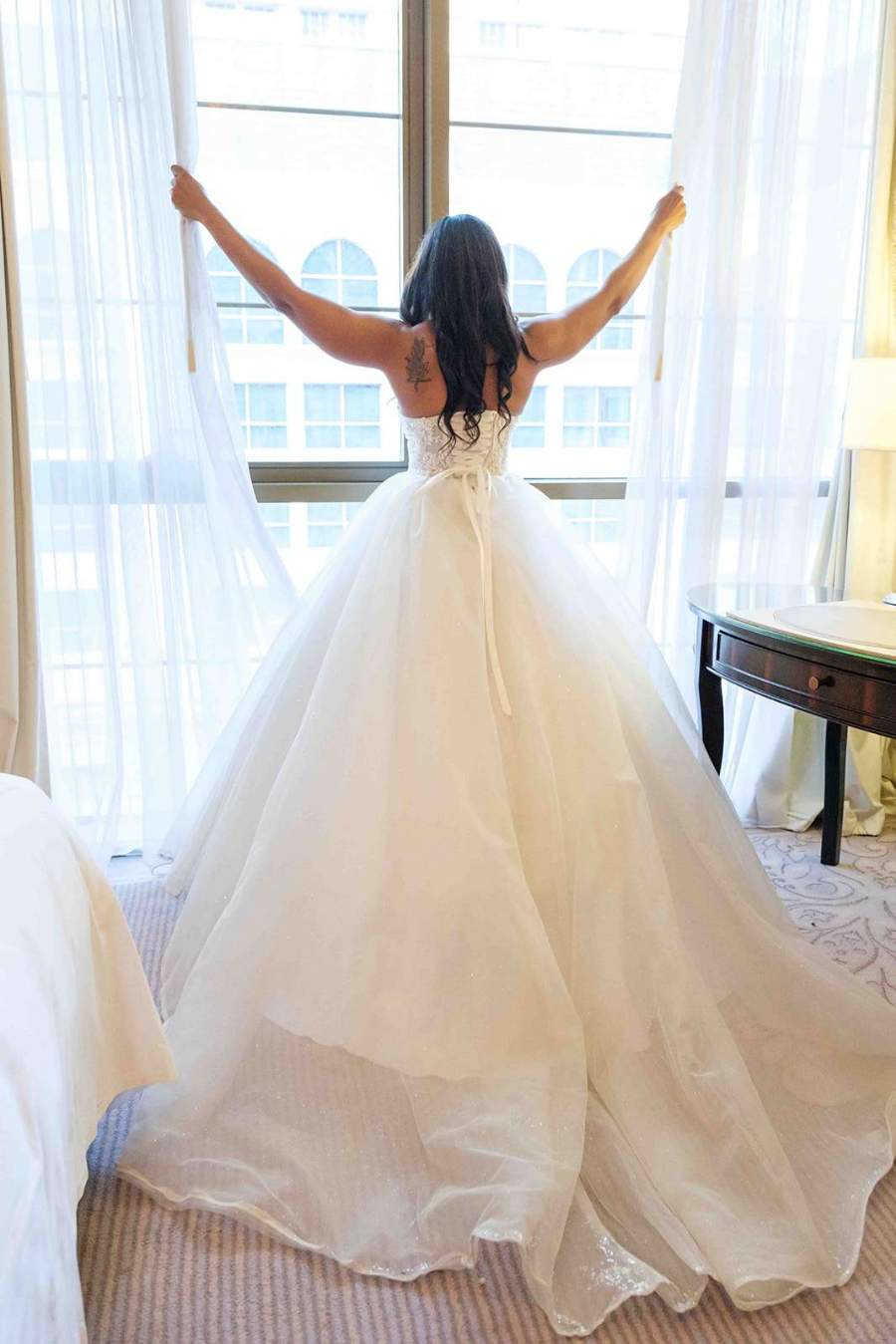 Embellished Tulle Wedding Gown thumbnail 2