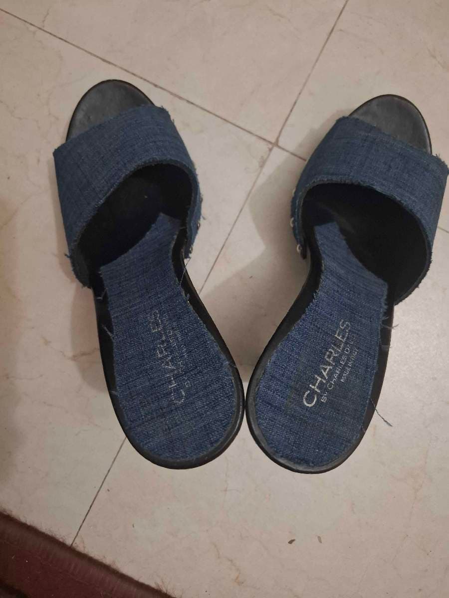 Charles David Denim Mules thumbnail 5