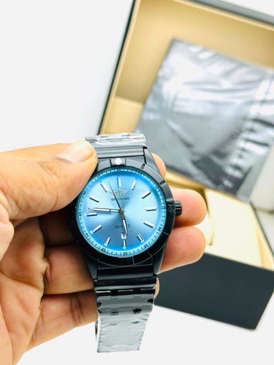 Breitling Quartz Blue Dial Watch