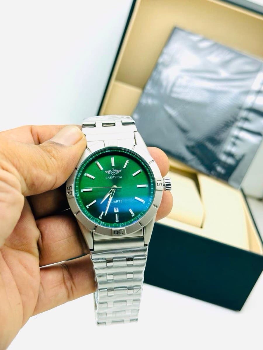 Breitling Quartz Blue Dial Watch thumbnail 4