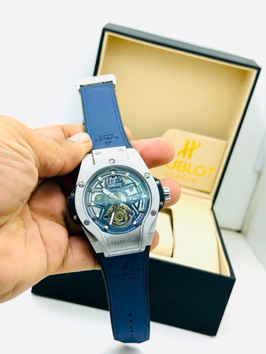 Hublot Blue Strap Watch