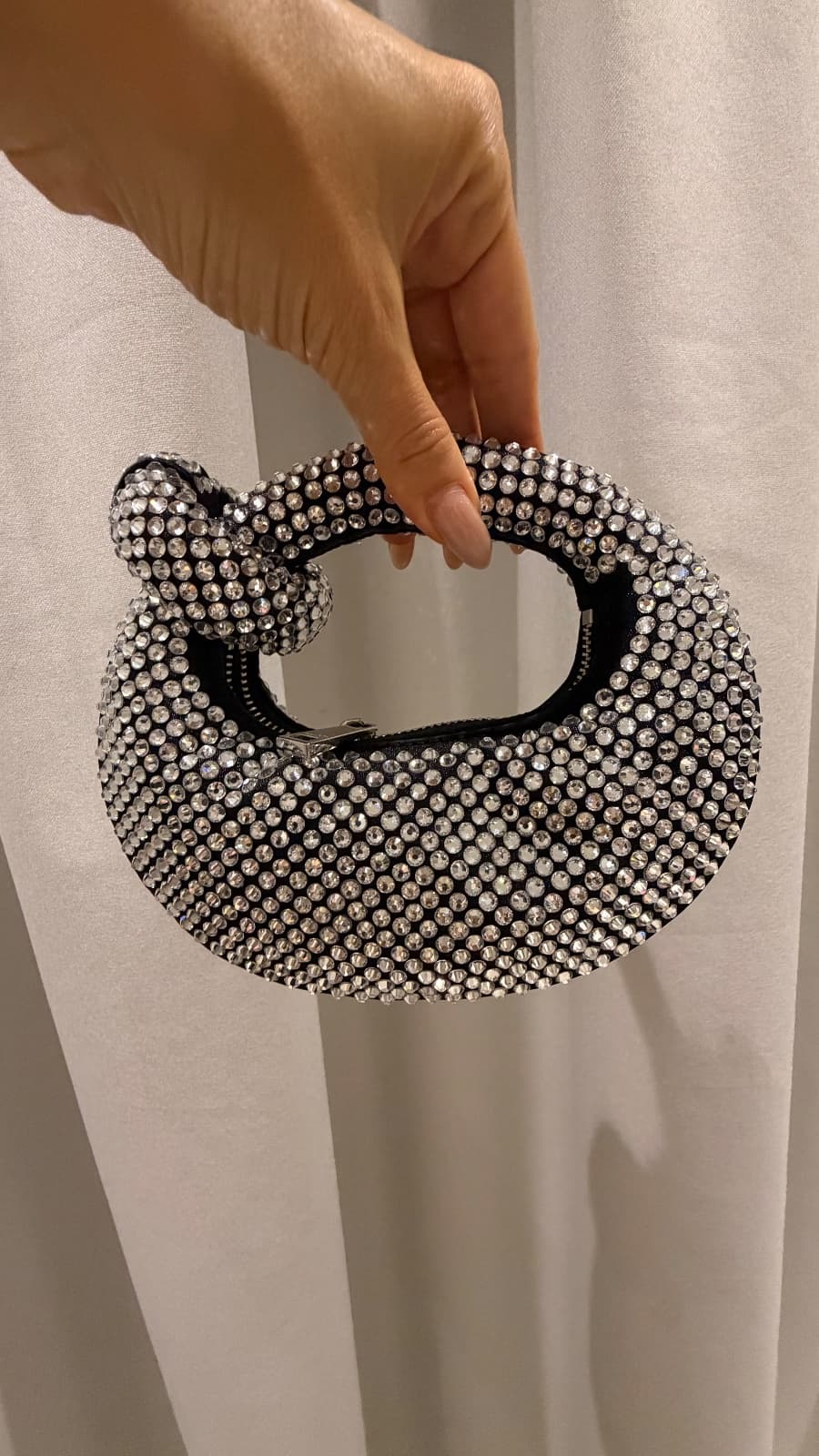 Crystal Embellished Knot Bag