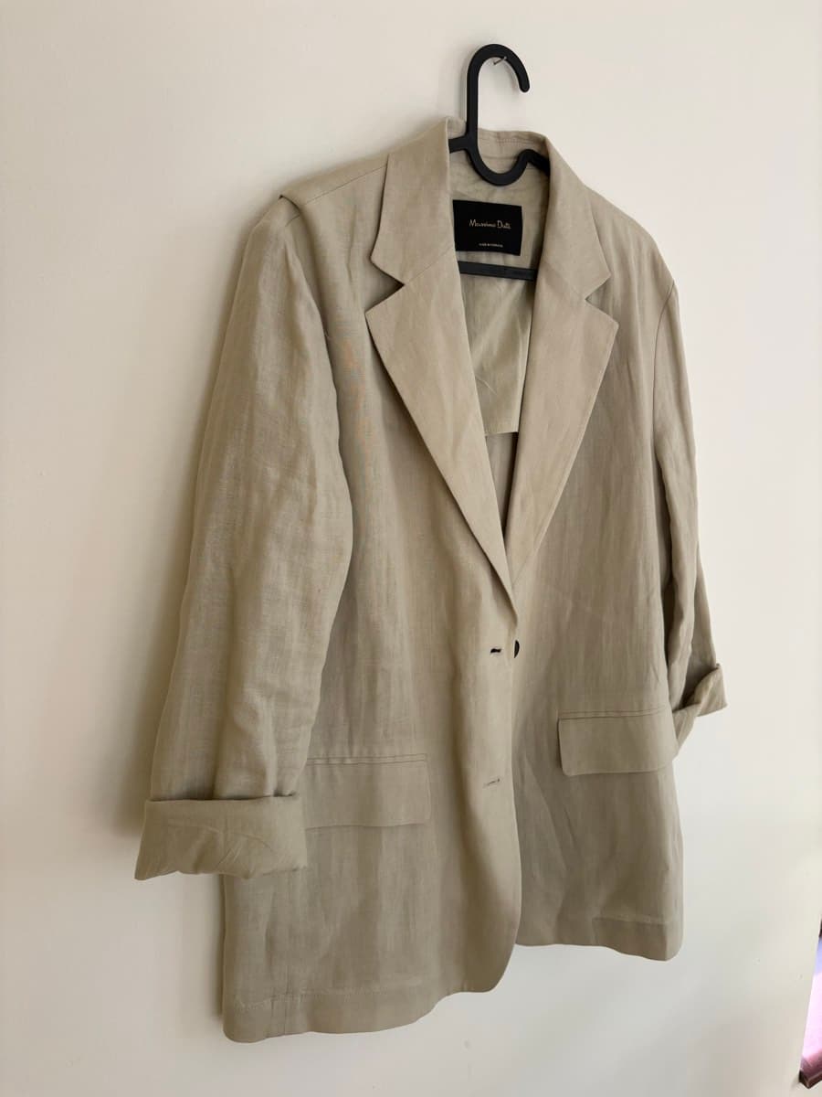 Massimo Dutti Linen Blazer thumbnail 2
