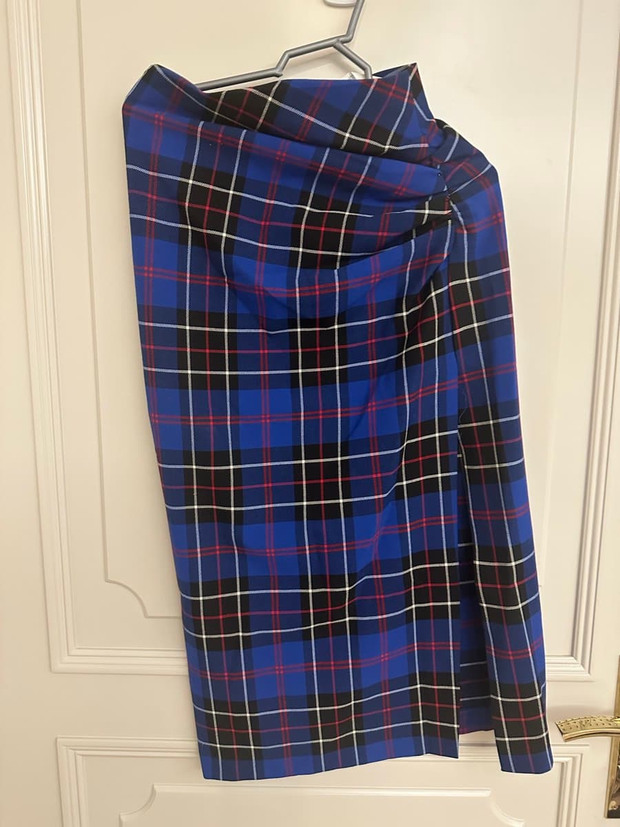 Zara Tartan Two-Piece Top & Skirt Set – S/M thumbnail 3