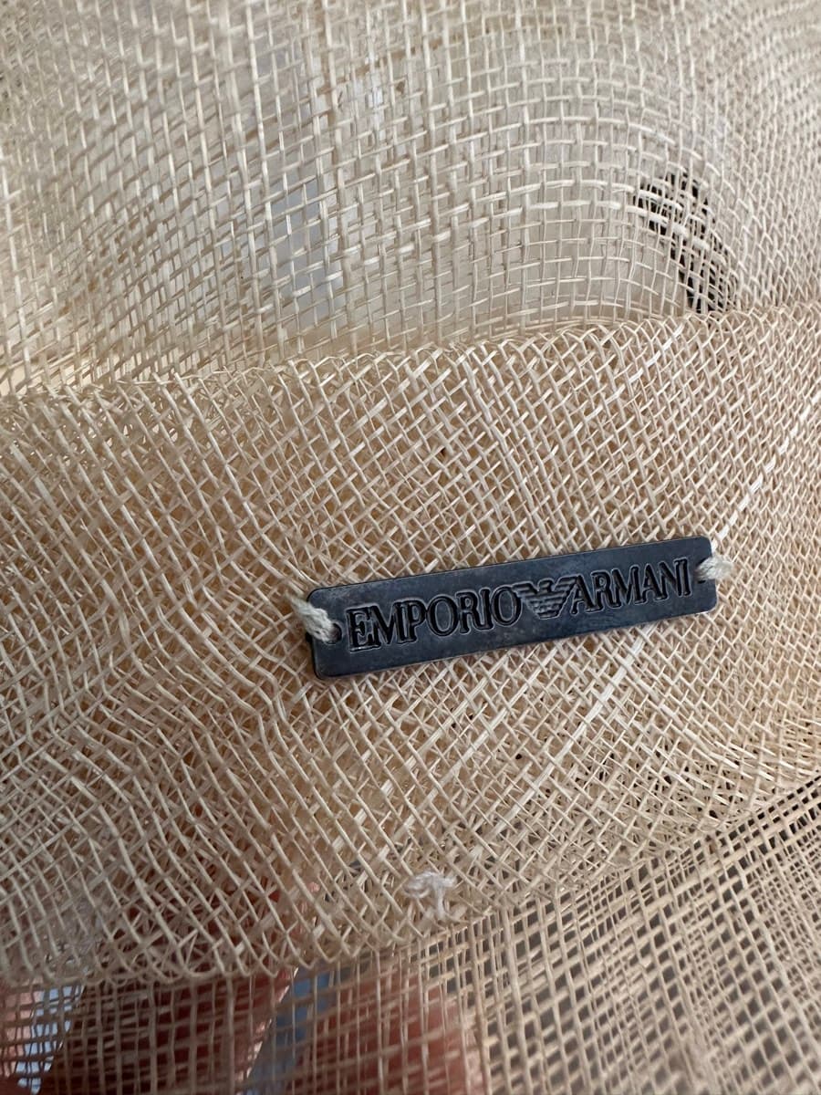 Emporio Armani Natural Straw Hat – Size 58 thumbnail 4