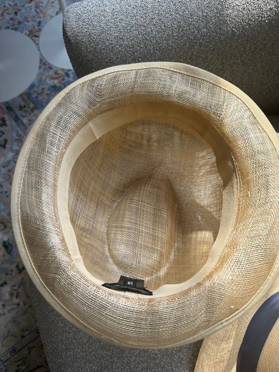 Emporio Armani Natural Straw Hat – Size 58 thumbnail 2