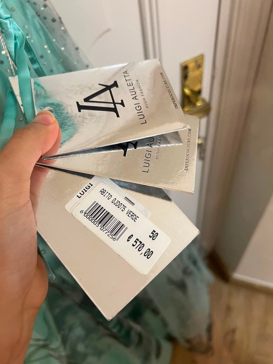 Luigi Auletta High Fashion Evening Gown – New With Tags – Size 5 thumbnail 6