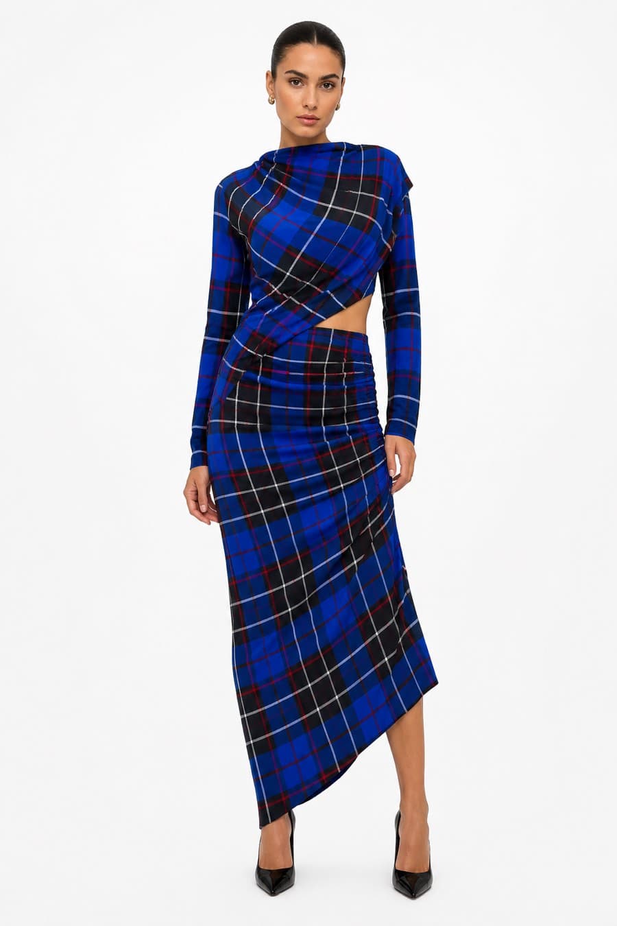 Zara Tartan Two-Piece Top & Skirt Set – S/M thumbnail 7