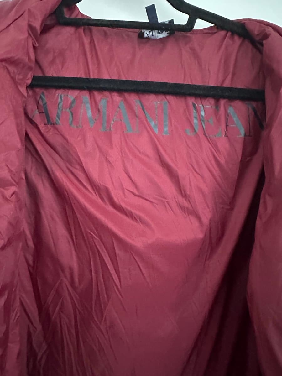 Authentic Armani Jeans Reversible Puffer Jacket Black/Red – Size M / EU 50 thumbnail 2