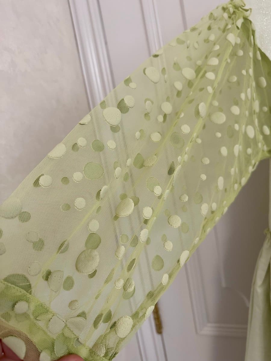 Lime Green Polka Dot Dress thumbnail 2