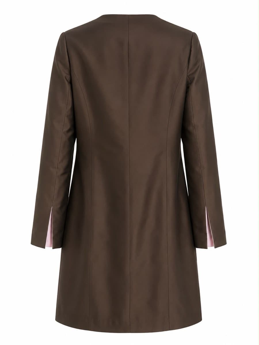 Antonio Riva Milano Brown & Pink Long Jacket thumbnail 6