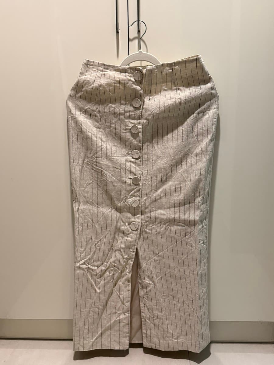 H&M Pinstripe Sleeveless Vest & Pencil Skirt thumbnail 3