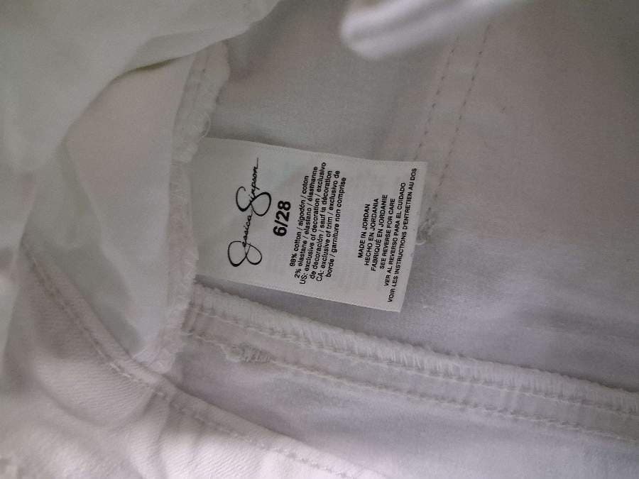 White Denim Flared Jeans thumbnail 3