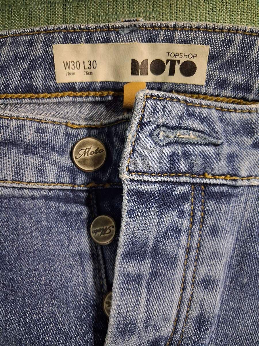 Blue Distressed Denim Jeans thumbnail 2