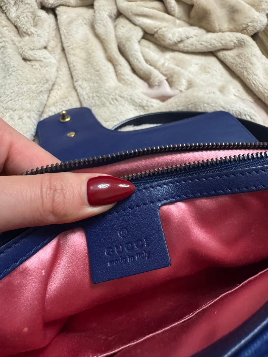 Gucci GG Marmont Flower Embroidered Shoulder Bag thumbnail 6
