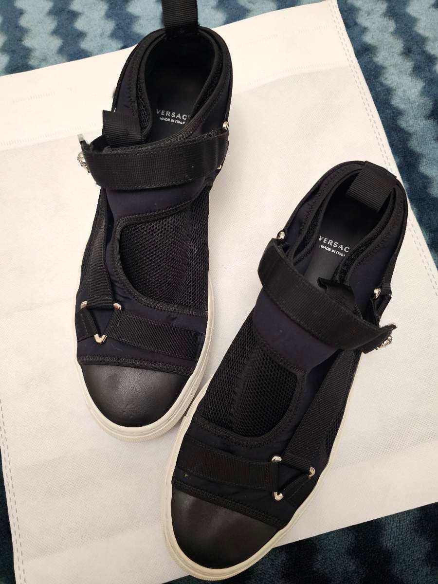 Versace Black Mesh Sneakers thumbnail 2