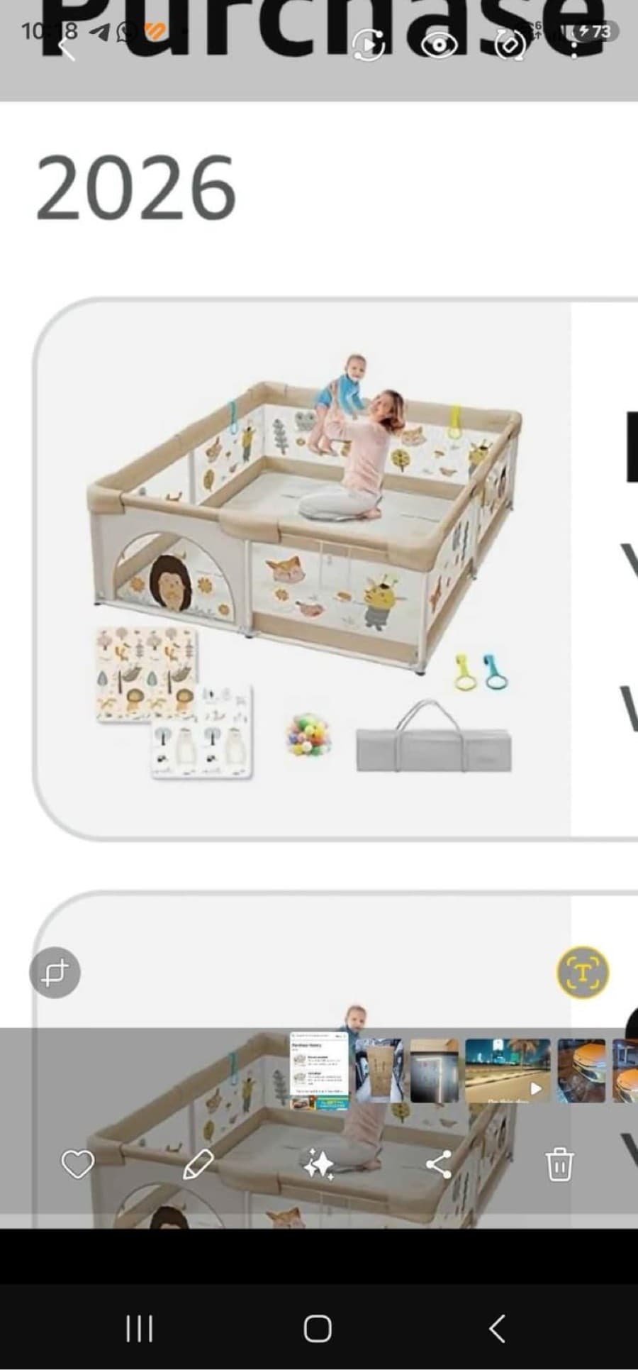Baby Playpen with Mat