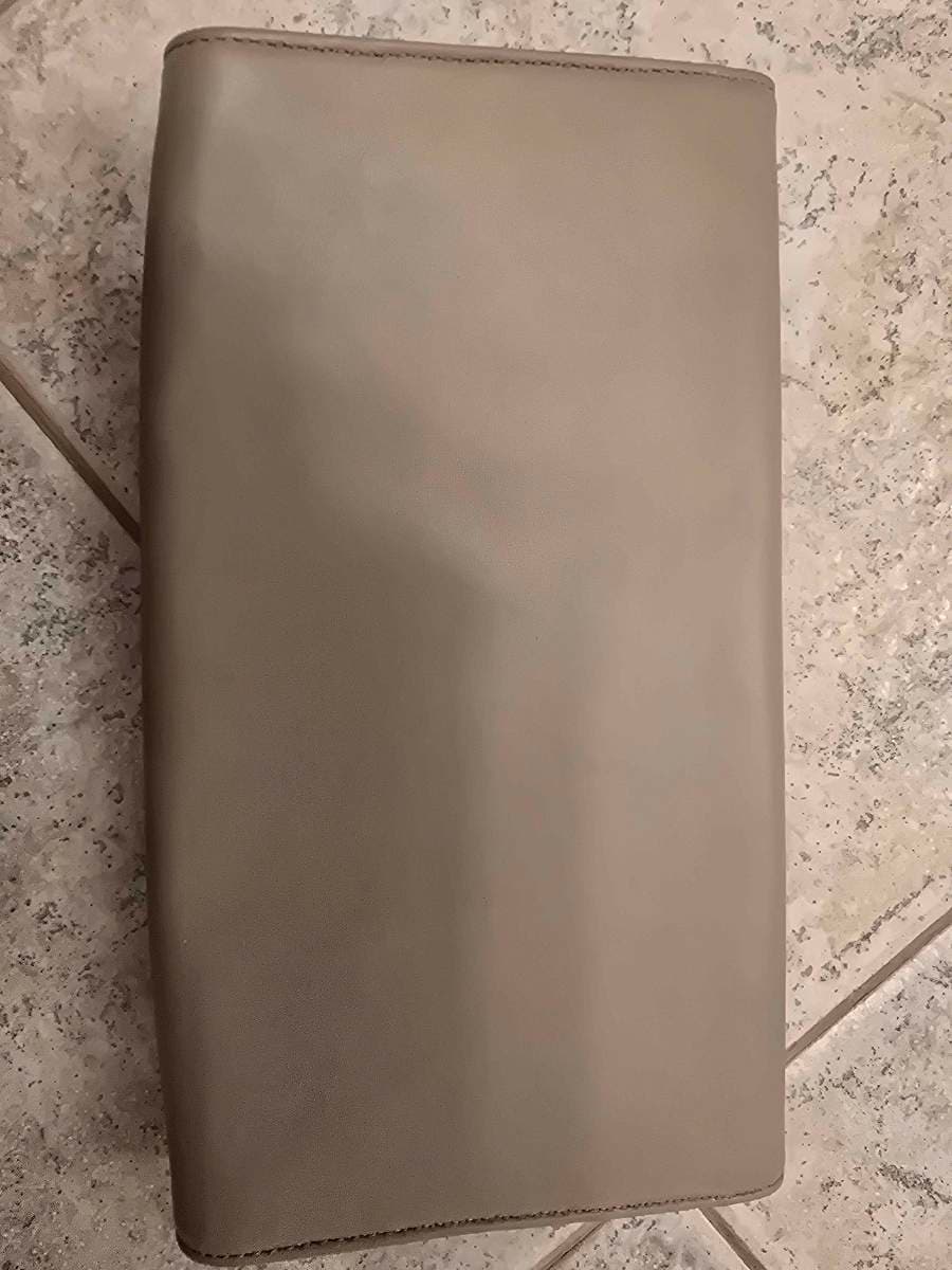 Taupe Clutch with Gold Detail thumbnail 2