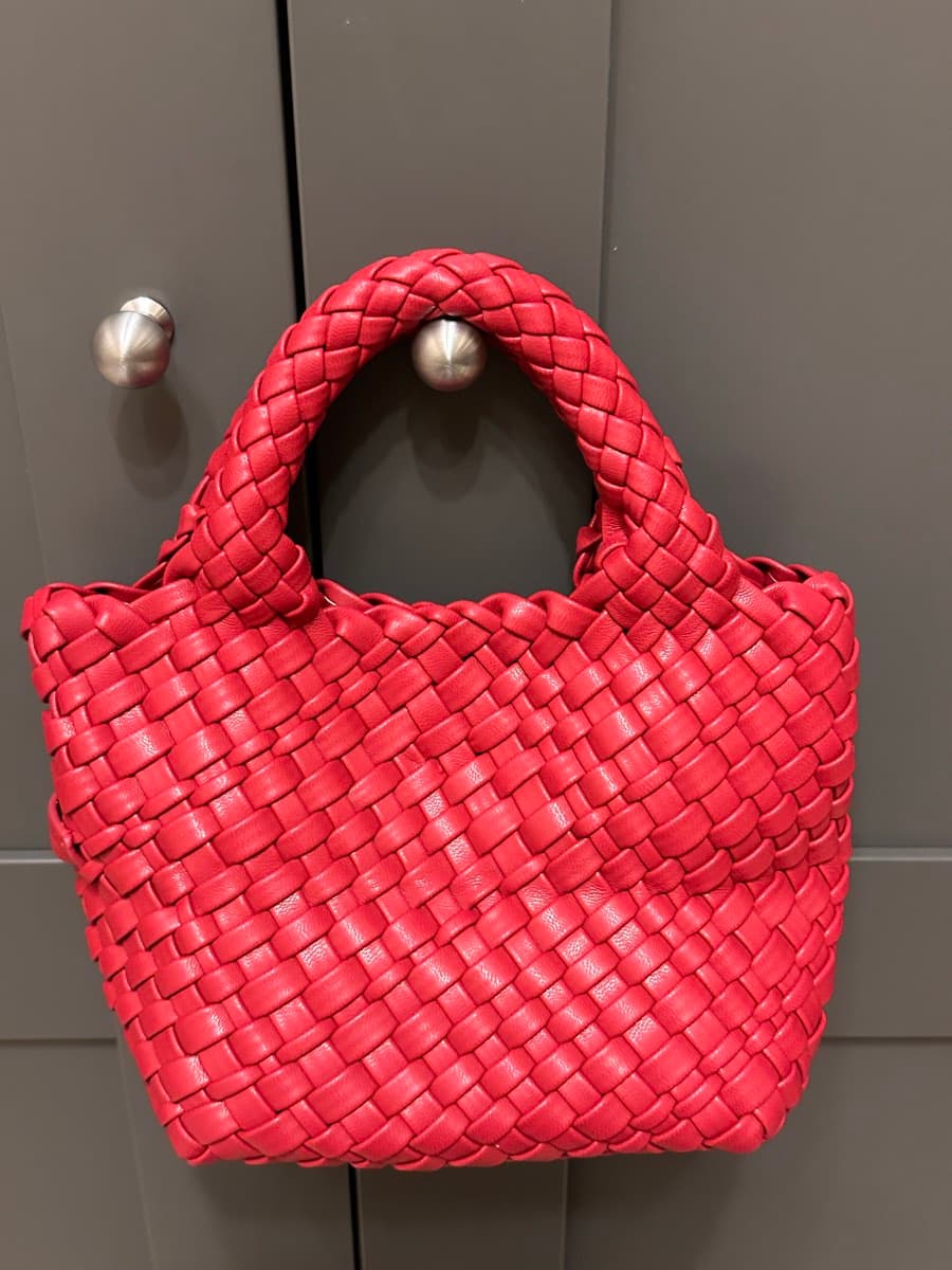 Woven Leather Top Handle Bag thumbnail 4