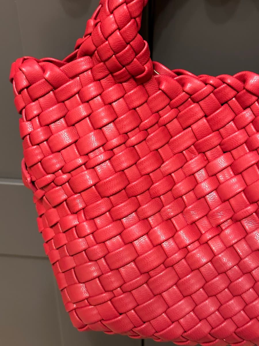 Woven Leather Top Handle Bag thumbnail 3