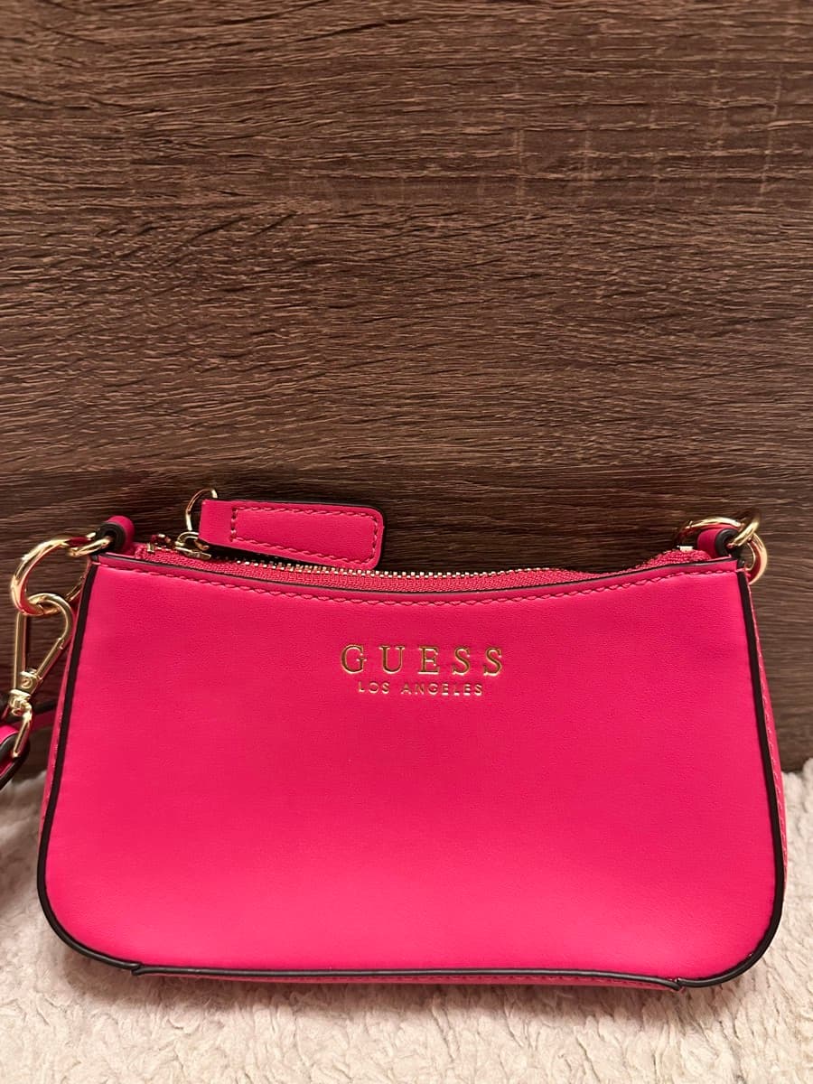 Guess Pink Crossbody Bag with detachable front flap, style in multiple ways! thumbnail 4