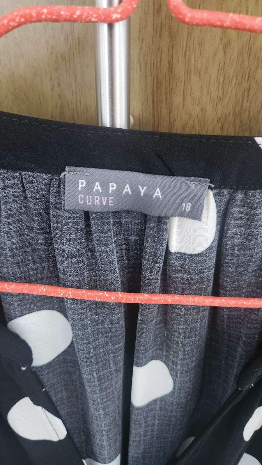 Papaya Curve Polka Dot Dress thumbnail 2