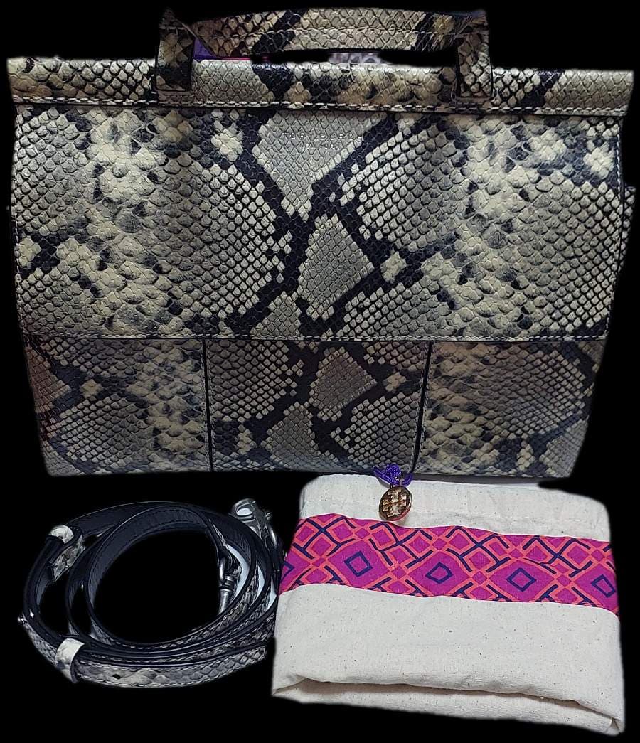 Tory Burch® Block-T Embossed Satchel thumbnail 4